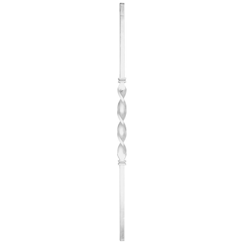 113/6AL  3/4"SQ. CAST ALUMINUM PICKET WITH TWIST 40"