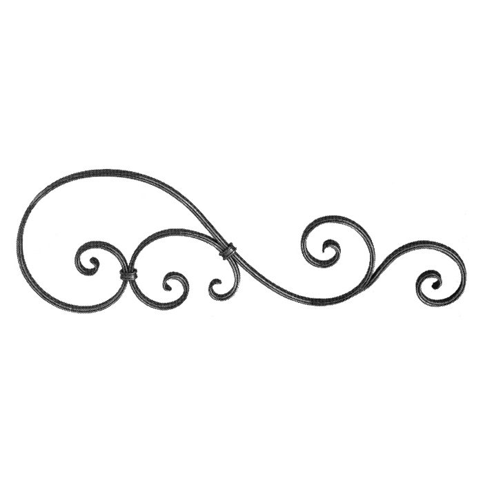 1281/4  16 x 8mm SCROLL PANEL 760 x 260mm