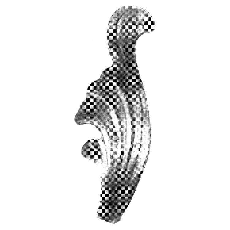 136/2  3mm HOT STAMPED LEAF 40 x 110mm - LEFT