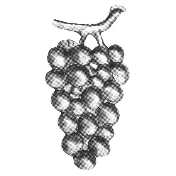 137/7  0.5mm SHEET METAL GRAPE CLUSTER 65 x 130mm