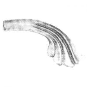 138/7  0.3mm SHEET METAL LEAF 30 x 85mm - RIGHT (CUSTOM ORDER)