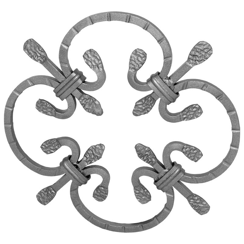 17/1  8mm SQ. FORGED ROSETTE DESIGN 250mm DIA.