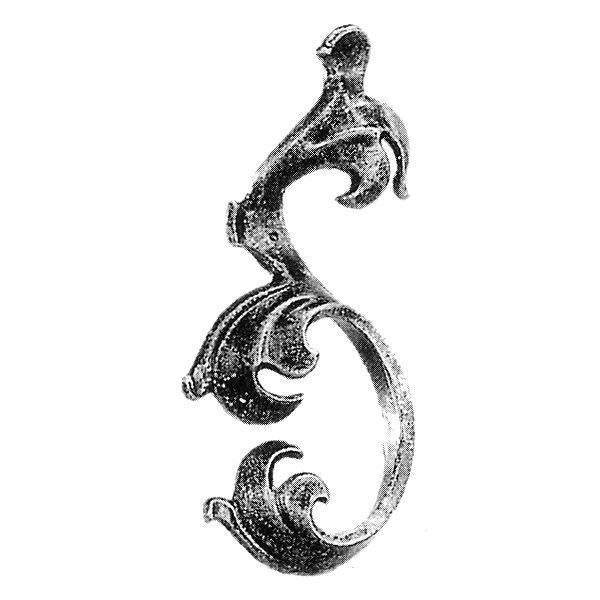 29/09  4mm FORGED LEAF & SCROLL 84 x 181mm - LEFT