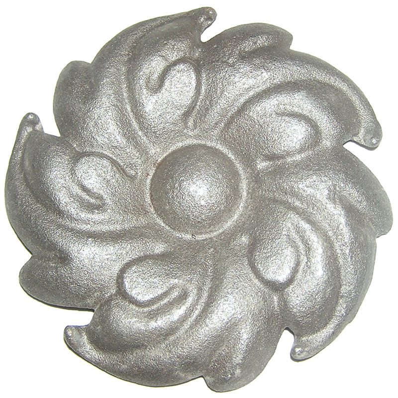 29/C/07  CAST STEEL ROSETTE 120mm DIA. (SF) (CUSTOM ORDER)