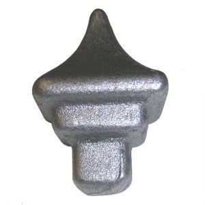 3/A/23  5/8"SQ. FORGED POST CAP 1 1/2"W x 2"H