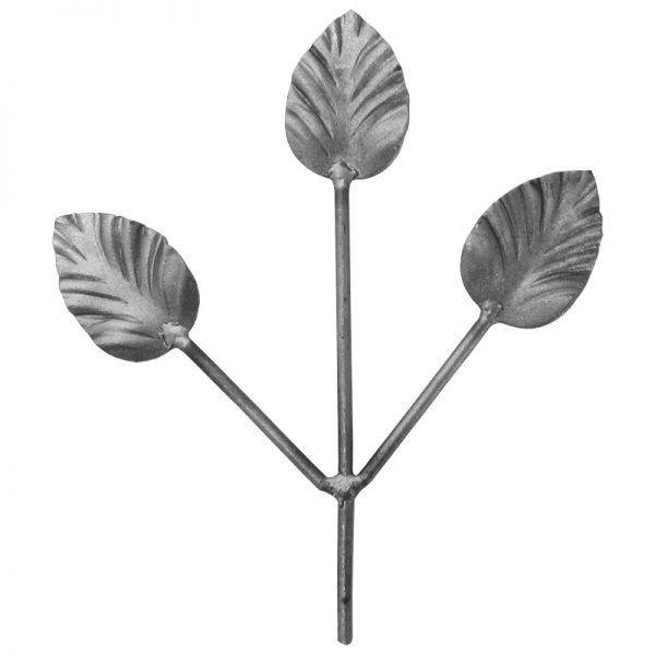 32/04  FORGED LEAVES 180mm WITH 4mm RD. STEM