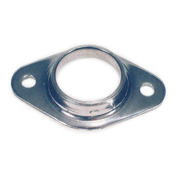 4816  1 1/2"RD. STEEL TAPERED FLAT BASE FLANGE WITH 2 HOLES