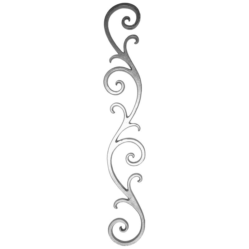60-444-DF 1/2" x 1/4" ALUMINUM SCROLL 3 1/4" x 21 3/4"
