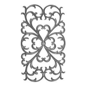 648  CAST DECORATIVE DESIGN RAILING PANEL 15 1/2" x 27 5/8" (CUSTOM ORDER)