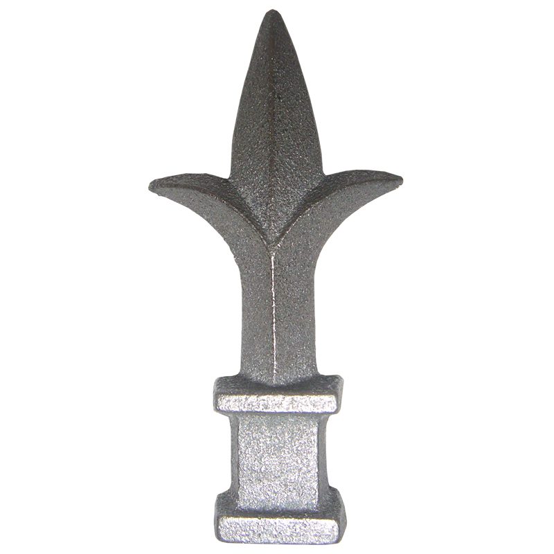 649  1/2"SQ. CAST FINIAL 2 1/4"W x 4 3/8"H