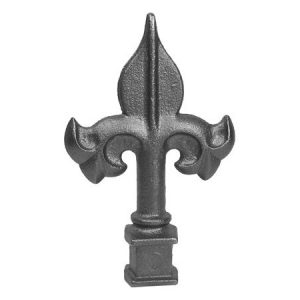 659-H  5/8"SQ. CAST SPANISH STYLE FINIAL 3 1/4"W x 5 3/8"H