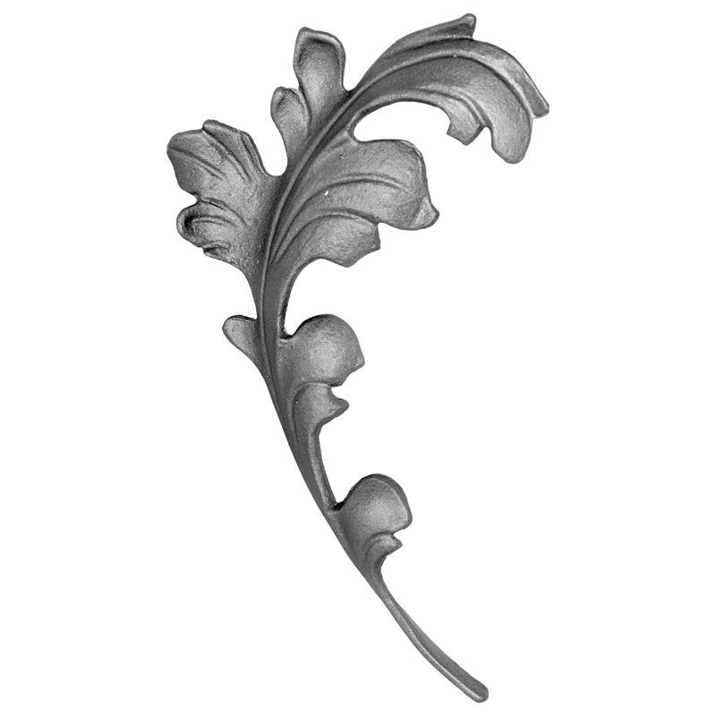 662/5  16 x 6mm MALLEABLE CAST LEAF 150 x 250mm - RIGHT