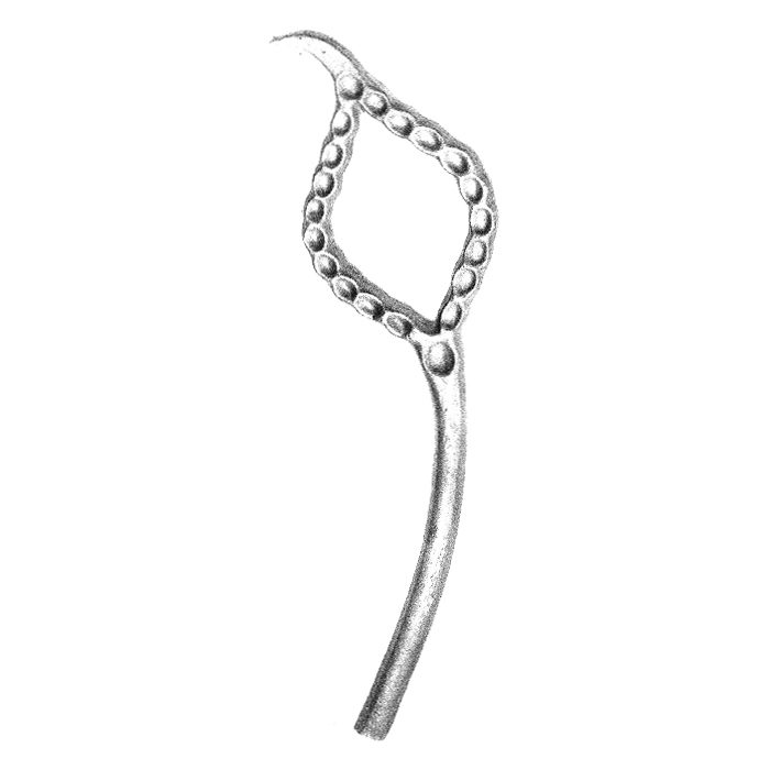 664/9  12mm RD. MALLEABLE CAST LEAF DESIGN 80 x 285mm