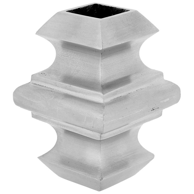 683SS12 1/2"SQ. STAINLESS STEEL COLLAR WITH SET SCREW 1 7/16"W x 2"H