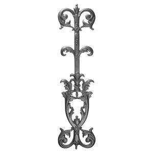 689  (SBO) CAST VICTORIAN RAILING PANEL 7" x 26 1/2" (CUSTOM ORDER)