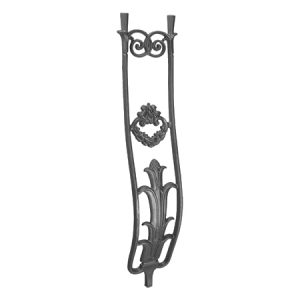 693  (SF) CAST CURVED RAILING PANEL 5 1/2" x 29 1/2" (CUSTOM ORDER)