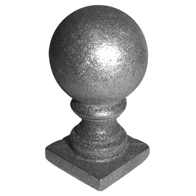 7-A  1 1/4"SQ. CAST BALL TOP 1 1/2"DIA. x 2 1/2"H