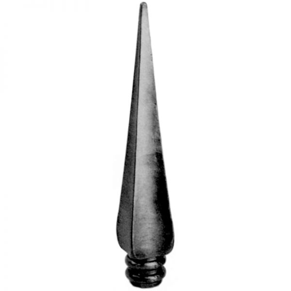 724/1  35mm RD. FORGED FINIAL 295mm H (CUSTOM ORDER)