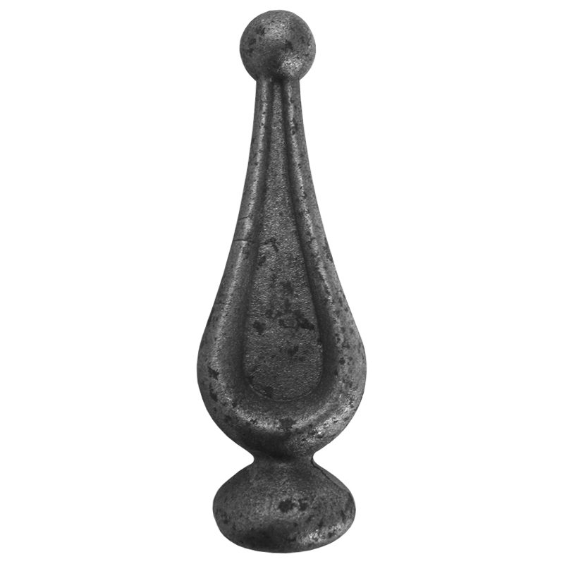 727/10  33mm RD. FORGED FINIAL 40 x 150mm (CUSTOM ORDER)