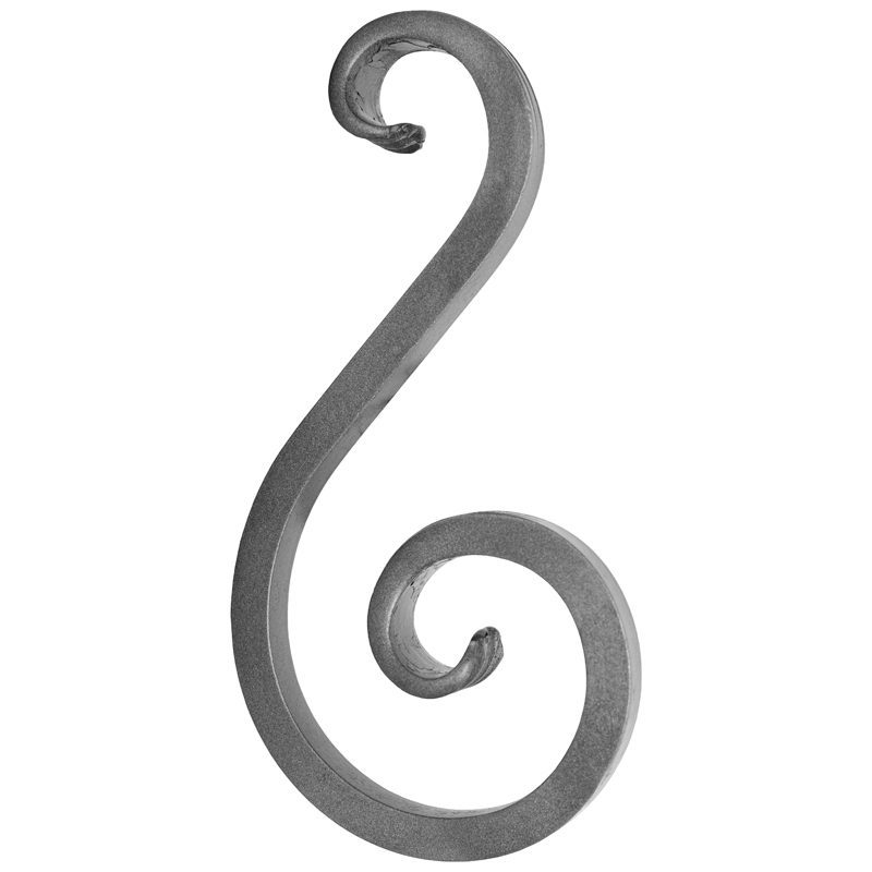 78/B/2  12mm SQ. FORGED S-SCROLL 110 x 220mm