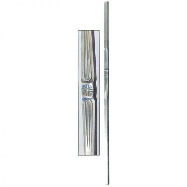 8027/9  25mm SQ. FORGED POST WITH COLLAR 1200mm