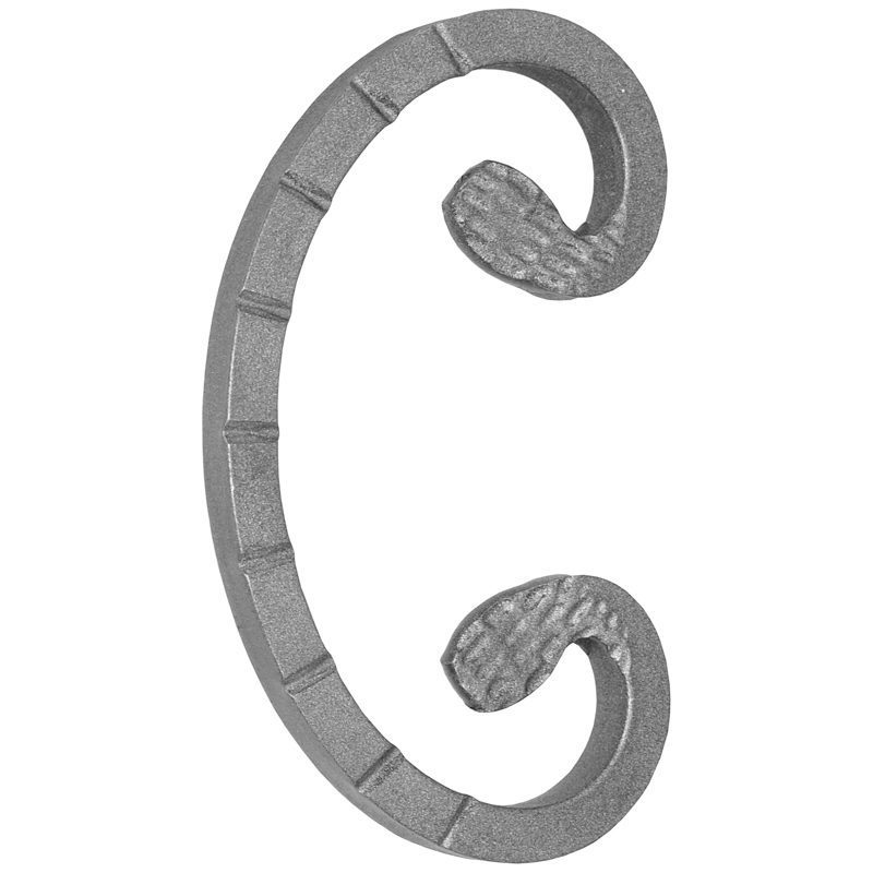 81/7  8mm SQ. FORGED C-SCROLL 73 x 122mm