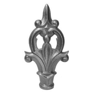 848 1/2"SQ. CAST FINIAL 4 5/8"W x 7 3/4"H
