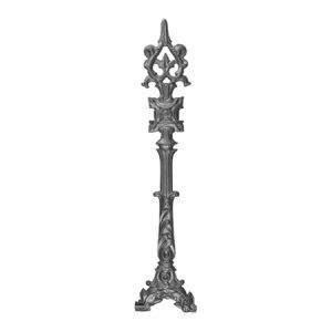 8508  CAST WREATH DESIGN RAILING PANEL 6" x 26 3/4" (CUSTOM ORDER)