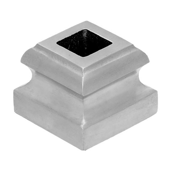 8524SS12  1/2"SQ. STAINLESS STEEL SHOE WITH SET SCREW 1 5/16"W x 1"H