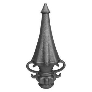 855  1"RD. CAST FINIAL 6 3/4"W x 14 1/2"H (CUSTOM ORDER)