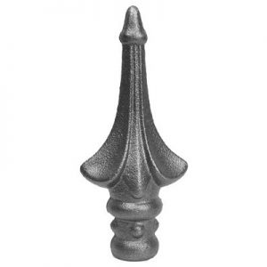 8603 1/2"RD. CAST DECORATIVE SPEAR 2"W x 4 1/4"H (CUSTOM ORDER)