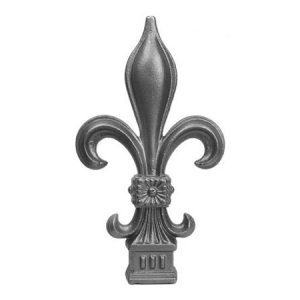 8802 1"SQ. CAST ROYAL CROWN FINIAL 5 1/2"W x 9 1/2"H