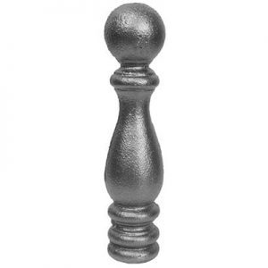 8806  1"RD. CAST DECORATIVE FINIAL 5 1/4"H (CUSTOM ORDER)