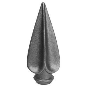 888-Y  3/4"RD. CAST FINIAL 2 7/8"W x 6 3/4"H (CUSTOM ORDER)