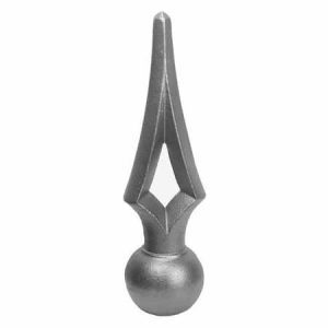 8934 3/4"SQ. CAST FINIAL 2 1/2"W x 9 1/2"H (CUSTOM ORDER)
