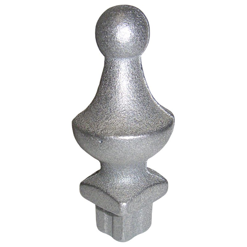 9-J  1"SQ. CAST FINIAL 4 1/4"H