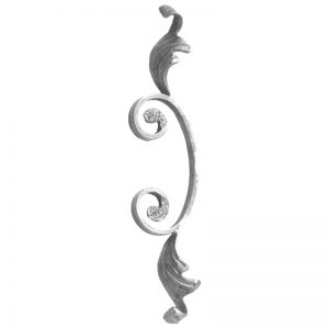 92/B/3 12 x 6mm C-SCROLL WITH LEAVES 80 x 350mm