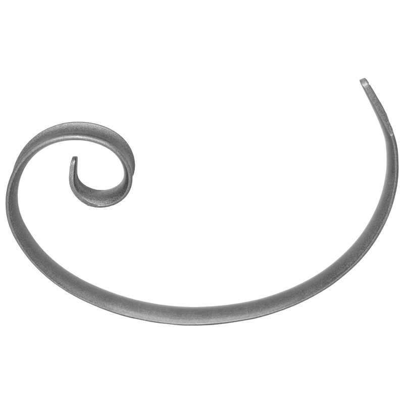 94/C/1  4mm RD. FORGED C-SCROLL END 130 x 100mm