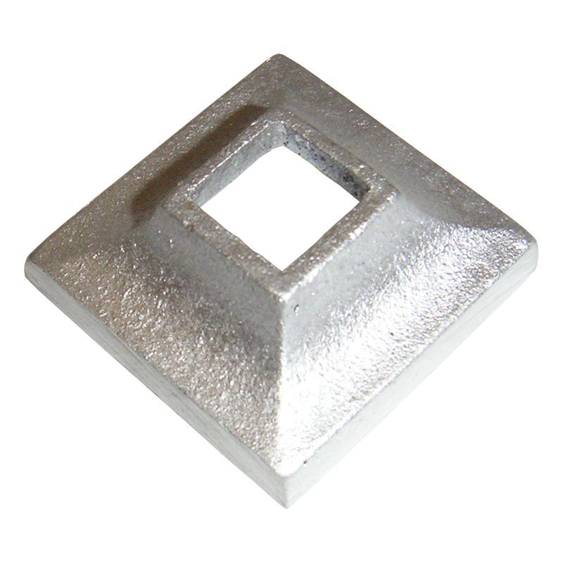 9501  1/2"SQ. ALUMINUM SHOE 1 11/16"W x 5/8"H (CUSTOM ORDER)