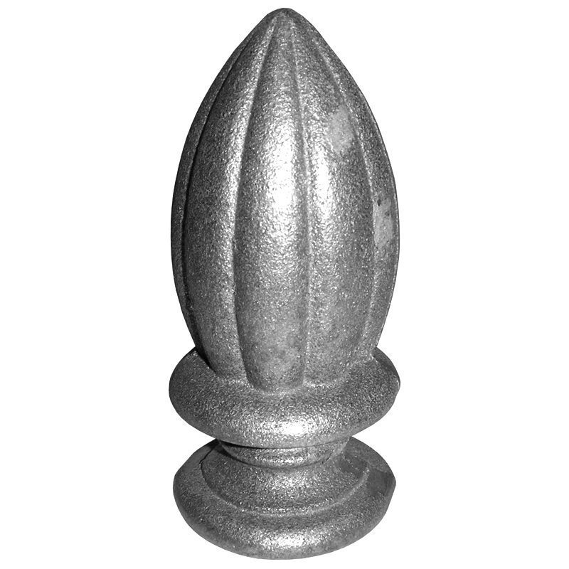 9516  2 1/2"RD. CAST FINIAL 2 5/8"W x 5 3/4"H