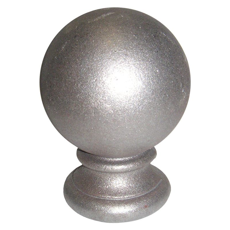 9539  1 1/4"RD. CAST BALL TOP 4 1/4"W x 6"H