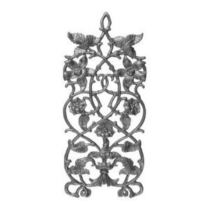 96  (SBO) CAST PASSION FLOWER PANEL 8 1/2" x 17 1/2" (CUSTOM ORDER)