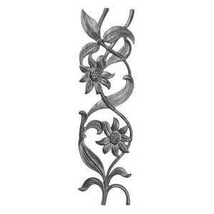98  CAST SUNFLOWER PANEL 8"W x 28"H (CUSTOM ORDER)