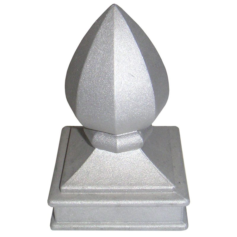 AL121-P  2 1/2"SQ. ALUMINUM PINEAPPLE POST CAP 3 1/8"W x 5"H