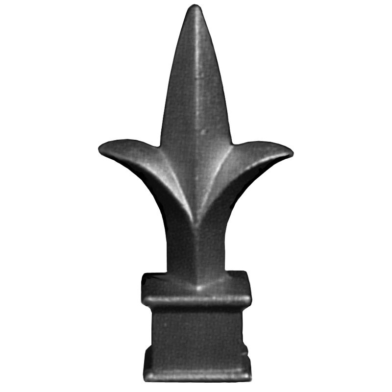 AL649 1/2"SQ. ALUMINUM FINIAL 2"W x 3 7/8"H