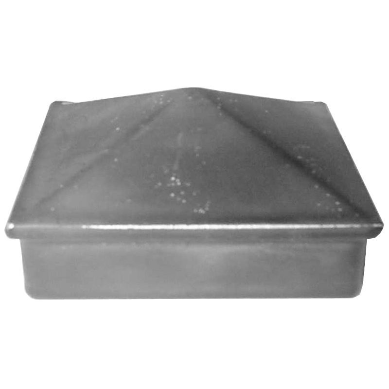 AL807  2"SQ. ALUMINUM PYRAMID POST CAP 2 5/8"W x 1"H