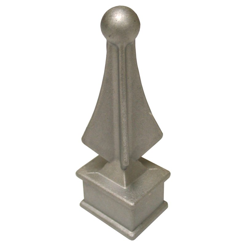 AL9134  1" x 3/4" ALUMNIUM FINIAL 1 3/8"L x 1 1/8"W x 3 3/4"H