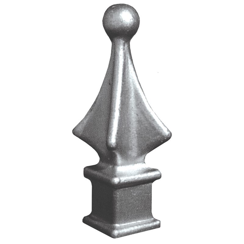 AL9Y  3/4"SQ. ALUMINUM FINIAL 1 3/4"W x 5 1/8"H