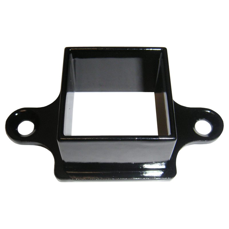 ALMM114-BLK  1 1/4"SQ. ALUMINUM SHOE 4 1/2"L x 2 1/4"W x 1 1/2"H - BLACK (DISCONTINUED)