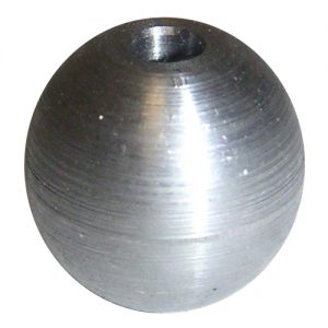 B12H14  1/2"RD. FORGED SPHERE WITH 1/4" HOLE